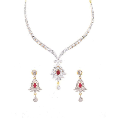 Gold Plated Flower Jewellery Set