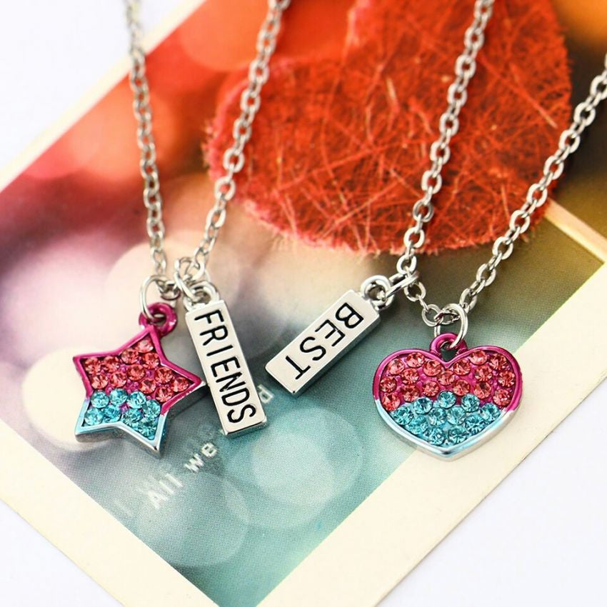 I Love You Matching Hearts Pendant
