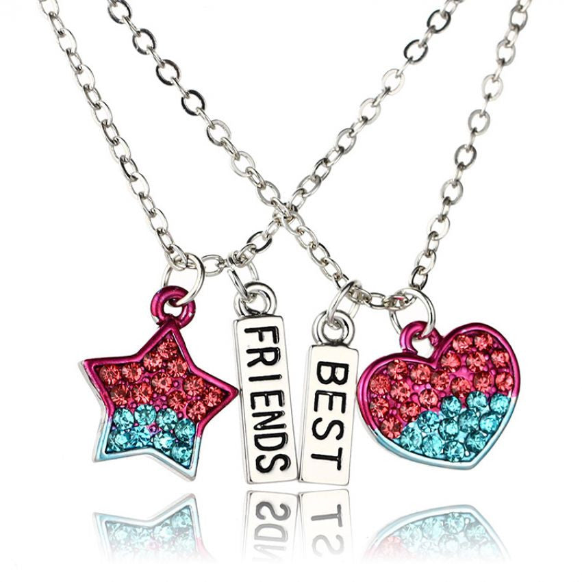 I Love You Matching Hearts Pendant
