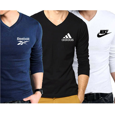 Pack of 3 V Neck T-Shirts