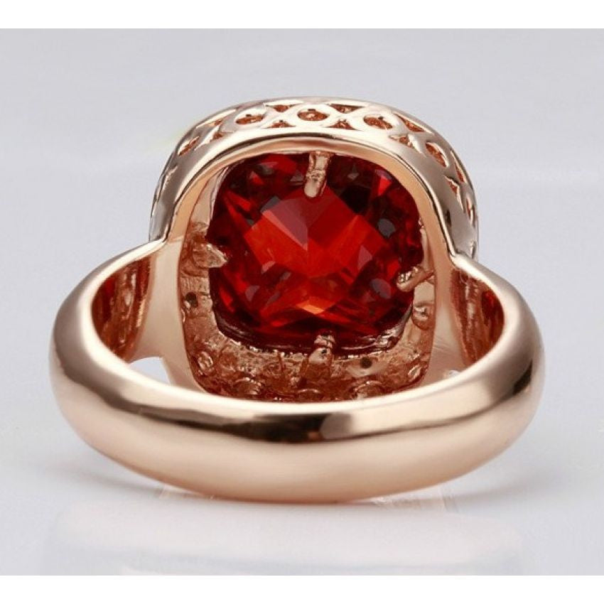 Red Stone Gold Plated Jewellery