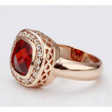 Red Stone Gold Plated Jewellery