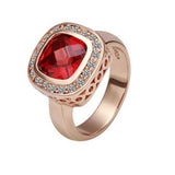 Red Stone Gold Plated Jewellery