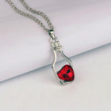 Red Crystal Pendant Necklace