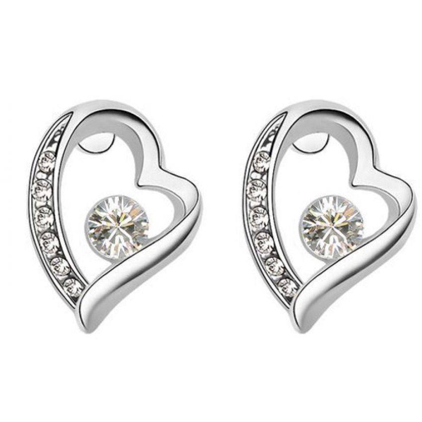 Silver Rhinestone Earrings