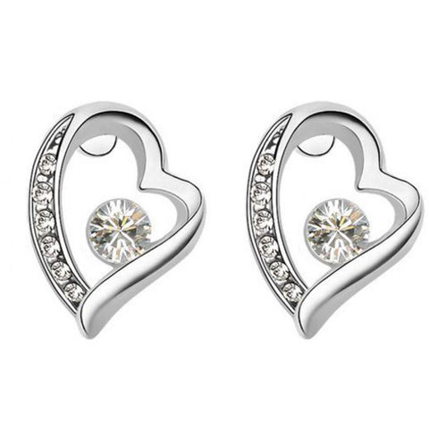 Silver Rhinestone Earrings
