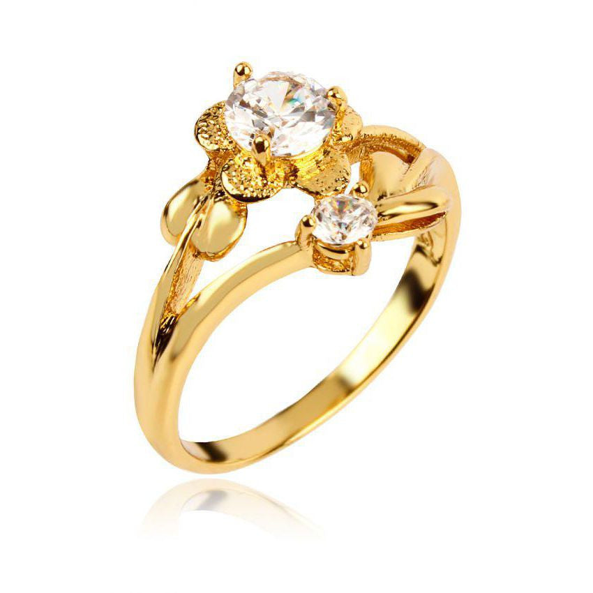 Floral Gold Plated Earrings